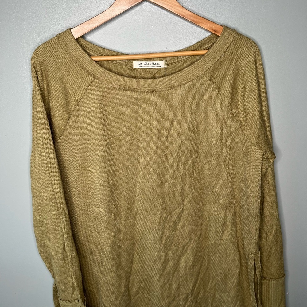 Free People x We The Free Sunstone Snowy Oversized Thermal - Picture 4 of 10